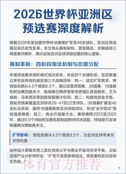 世界杯预选赛赛事深度解析与赛果预测 世界杯预选赛赛事深度解析与赛果预测